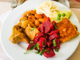 Картинка еда мясные+блюда мясо гарнир овощи