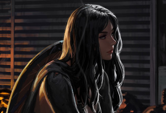 Картинка рисованное люди девушка