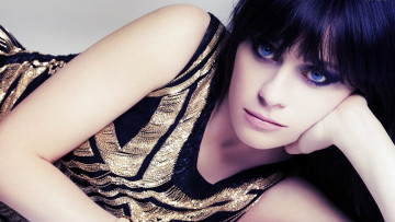Картинка девушки zooey+deschanel поза