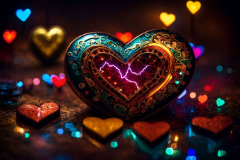 Картинка 3д+графика романтика+ romantics нейросети графика нейроарт ai art нейронные сети рисунки нейро искусство