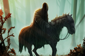 обоя фэнтези, нежить, всадник