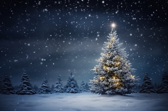 обоя праздничные, ёлки, новогодняя