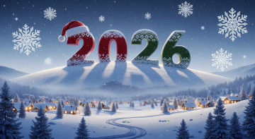 обоя праздник, праздничные, - разное , новый год, зима, снег, новый, год, арт