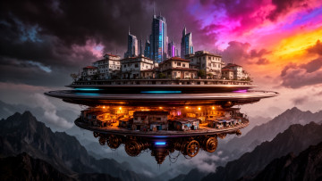 обоя фэнтези, космические корабли,  звездолеты,  станции, нейросети, графика, нейроарт, ai, art, нейронные, сети, рисунки, нейро, искусство, нейрографика, graphics, neuroart, neural, networks, drawings, neuro, neurography