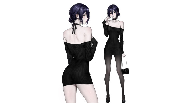 Обои картинки фото аниме, chainsaw man, девушка