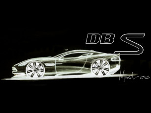 Картинка aston martin dbs sketch рисованные авто мото