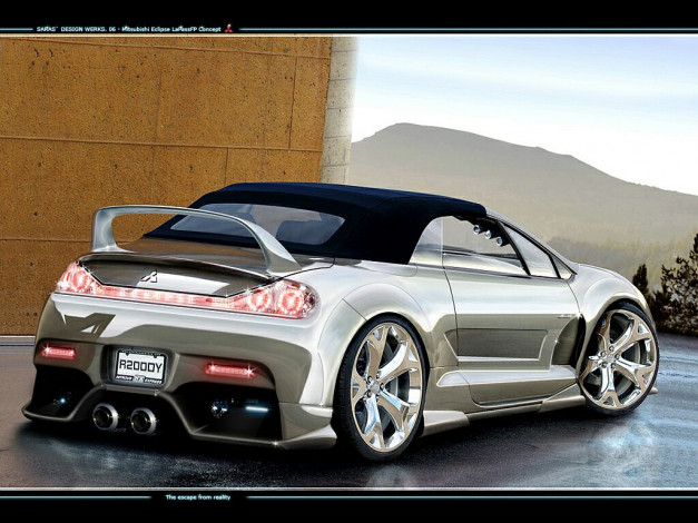 Обои картинки фото mitsubishi, eclips, автомобили