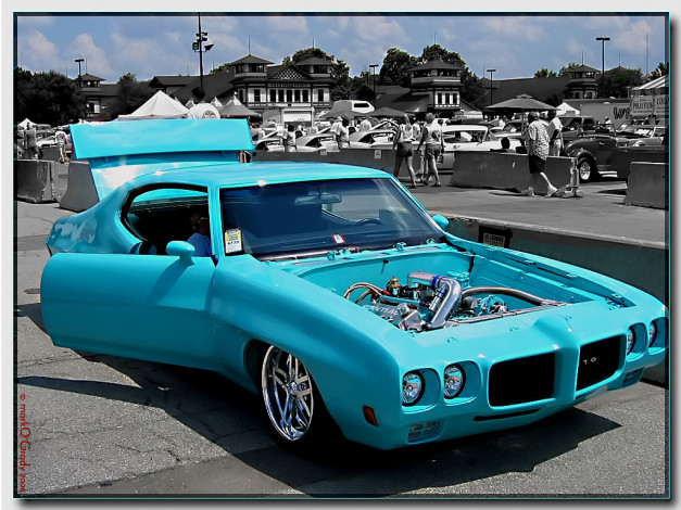 Обои картинки фото turquoise, goat, автомобили, pontiac
