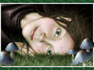 Картинка печаль тоска зеленая фэнтези девушки