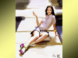 Картинка под солнышком v+ рисованные люди