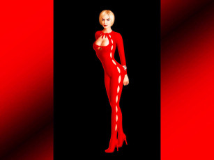 Картинка женщина красном v2 рисованные люди