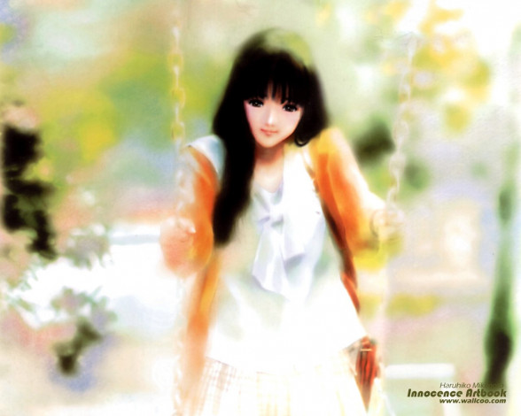 Обои картинки фото аниме, haruhiko, mikimoto, artbook