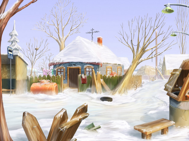 Обои картинки фото рисованные, природа