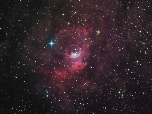 Обои картинки фото туманность, пузырь, космос, галактики, туманности