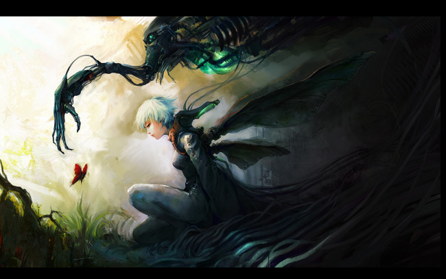 Обои картинки фото аниме, angels, demons