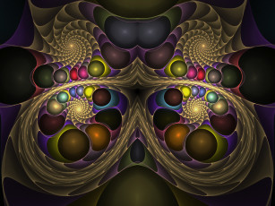 Картинка 3д графика fractal фракталы фон узор