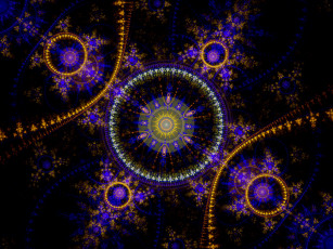 Картинка 3д графика fractal фракталы фон узор