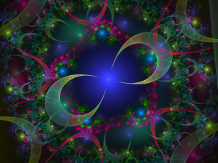 Картинка 3д графика fractal фракталы узор фон