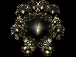 Картинка 3д графика fractal фракталы узор фон