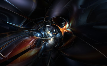 Картинка 3д графика fractal фракталы абстракт