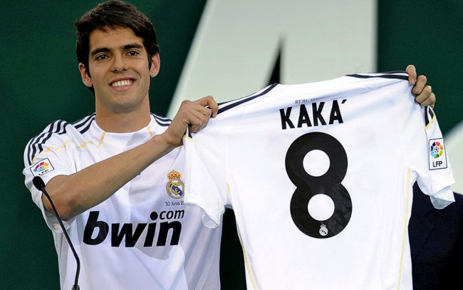 Обои картинки фото спорт, футбол, 8, кака, бразилия, real, madrid