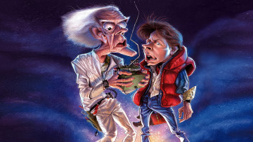 Картинка назад будущее рисованные люди в фильм