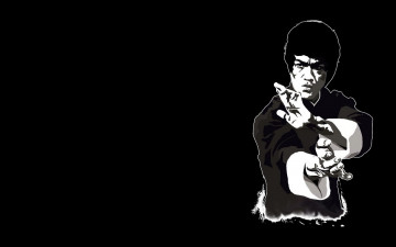 Картинка рисованные люди bruce lee