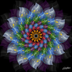 Картинка рисованные абстракция фрактал цвета узор фон