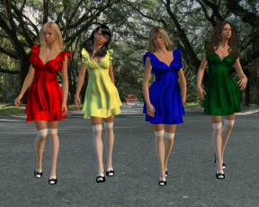 Картинка 3д+графика people+ люди девушки