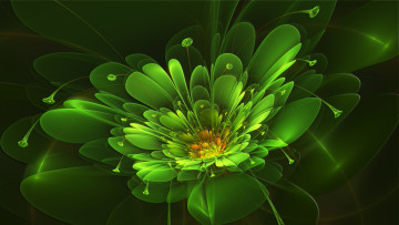 Картинка 3д+графика fractal+ фракталы цветок фрактал