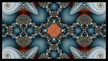 Картинка 3д+графика fractal+ фракталы узор цвета фон