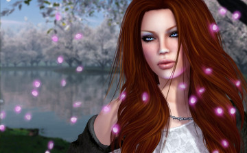 Картинка 3д+графика portraits+ портрет волосы