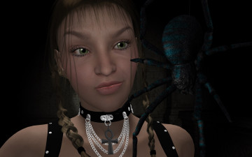 Картинка 3д+графика portraits+ портрет взгляд девушка