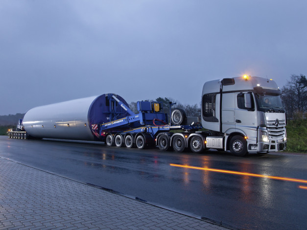 Обои картинки фото автомобили, mercedes trucks, mercedes-benz, actros, 4163, slt, mp4, 2013