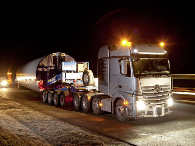 Обои картинки фото автомобили, mercedes trucks, mercedes-benz, actros, 4163, slt, mp4, 2013