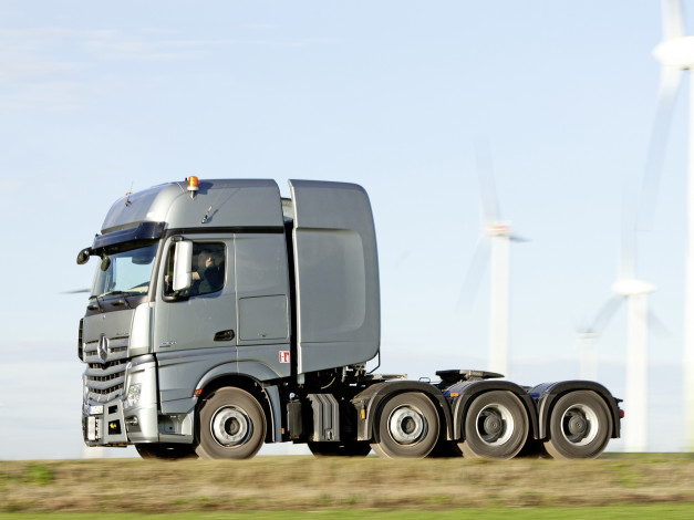 Обои картинки фото автомобили, mercedes trucks, mercedes-benz, actros, 4163, slt, mp4, 2013