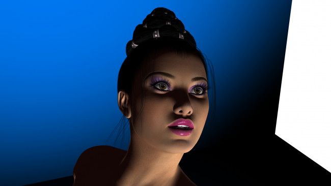 Обои картинки фото 3д графика, portraits , портрет, взгляд, лицо, девушка