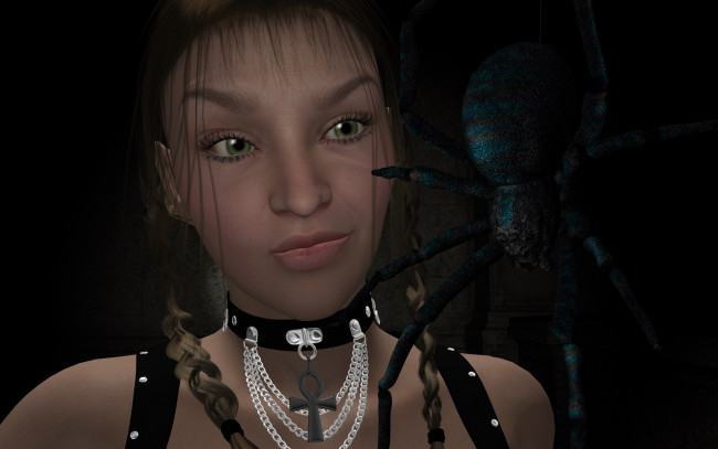 Обои картинки фото 3д графика, portraits , портрет, взгляд, девушка