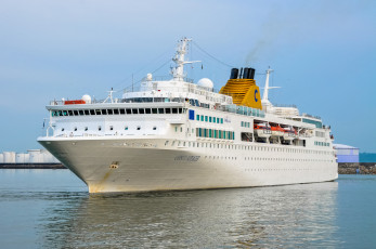 Картинка costa+voyager корабли лайнеры лайнер круизный