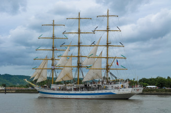 Картинка mir корабли парусники мачты корабль вымпел паруса