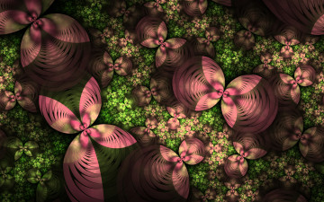 Картинка 3д+графика фракталы+ fractal узор фон цвета