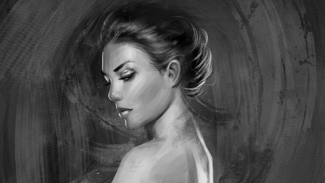 Обои картинки фото рисованное, люди, девушка