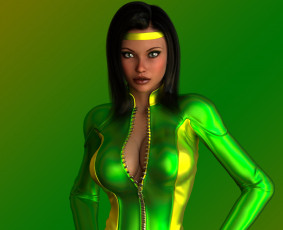 обоя 3д графика, люди , people, фон, взгляд, девушка