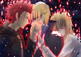 Картинка аниме k+project проект кей красный клан король парни