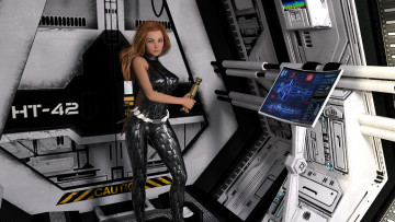 Картинка 3д+графика фантазия+ fantasy фон девушка взгляд