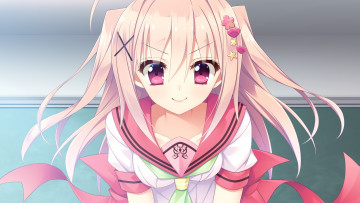 Картинка toki+mountain+tsumugu+yakusoku аниме девушка взгляд фон