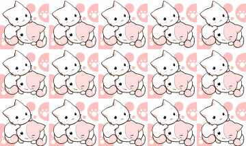 Картинка рисованное животные +коты детская котята текстура фон