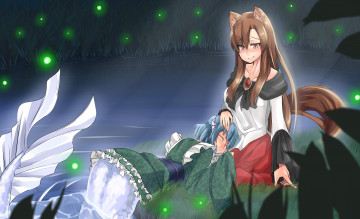 Картинка аниме touhou девушка