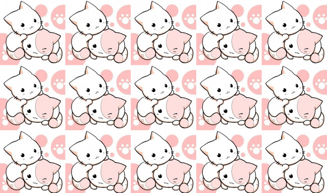 Обои картинки фото рисованное, животные,  коты, детская, котята, текстура, фон