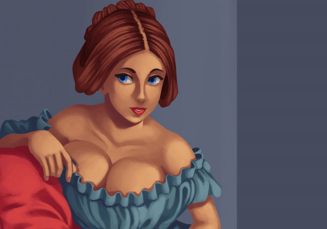 Обои картинки фото векторная графика, девушки , girls, девушка, взгляд, фон